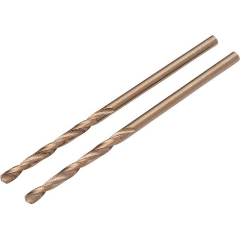 Draper COBALT Cobalt Drill Bits, 2.0mm Diameter, Pack of 2, Model 08898, HSSE M35 High-Speed Steel Drilling Bits