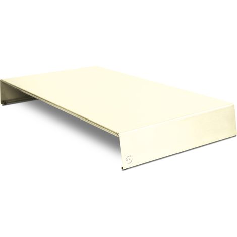 copri fornelli plan plus in acciaio inox colore panna, 56,4x30x7 cm - lisa