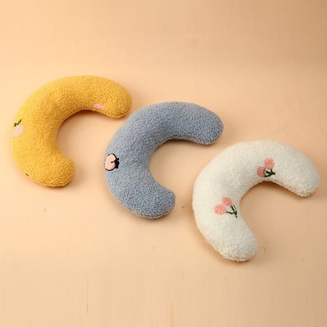 Coussin pour chats et chiens - Coussin moelleux en forme de U pour petits chiens, soutenant la colonne cervicale (1/5)