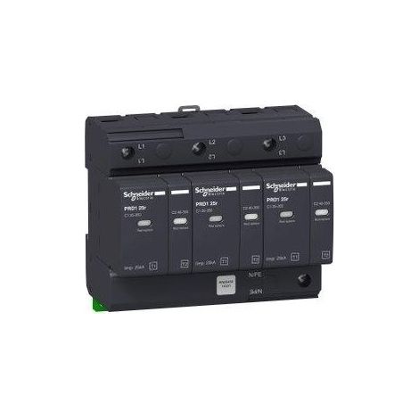 Acti9 - parafoudre PRD1 25r débrochable - 3P - 350V - report signalisation - 16331