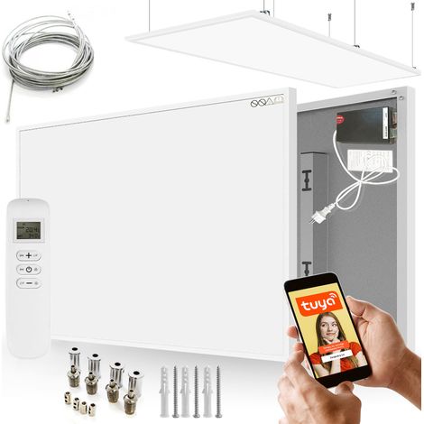 CRONOS Graphene PRO CGP-580TWP Weißes IR-Heizpaneel-Set + Deckenhalterung