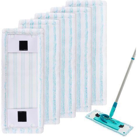 Serpillères de Rechange Compatible avec Leifheit CleanTwist M Ergo 2.0, Absorption Efficace de l'eau - Hautement décontaminant,5 Pièces-Twist M Ergo-5 (1/5)