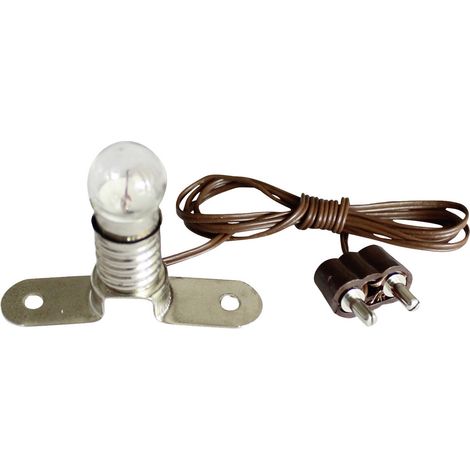 Kahlert Licht 60895 Beleuchtung Glühlampe  mit Metallsteg Klar E10 3.5 V