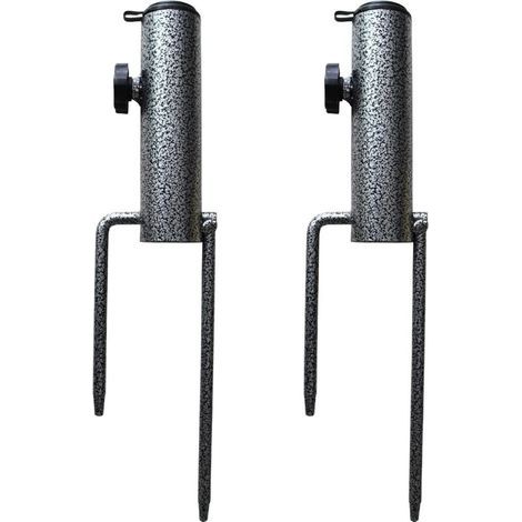 Parasol ground spike, ground spike, umbrella, beach umbrella, sand anchor, parasol pole, iron, parasol stand, parasol accessories, balcony attachment for parasol poles, thickness 22-32 mm (1/4)