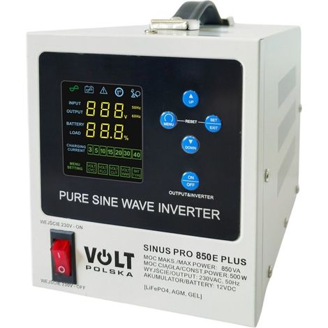UPS Volt Polska sinusPRO 850 E Plus 12/230V 500W/850VA (3SPM08012M)