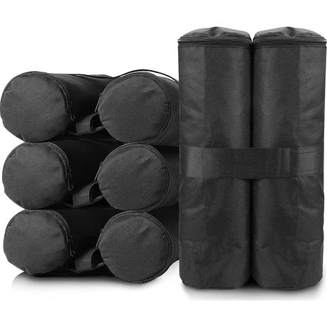 Lot de 4 sacs Poids pour pieds de tonnelle, Pour auvent de tente, parasol, tonnelles d'ancrage, trampolines (sable non inclus)-Fei Yu (1/5)