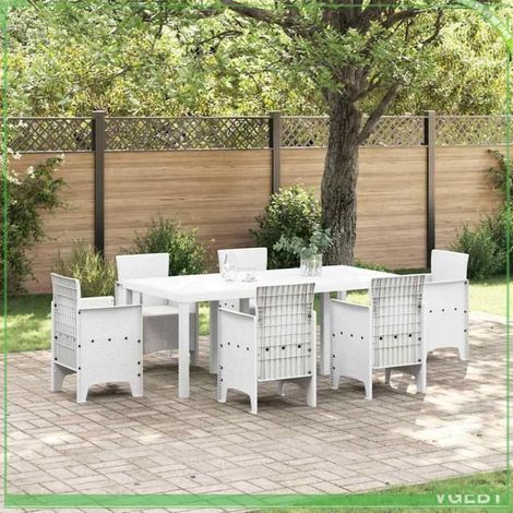 Table de jardin - ABI - 200 x 100 x 73 cm - Polyrotin - Durable et résistant aux intempéries (1/4)