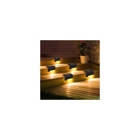 Lot de 5 lampes solaires de terrasse, lampes LED étanches (1/5)