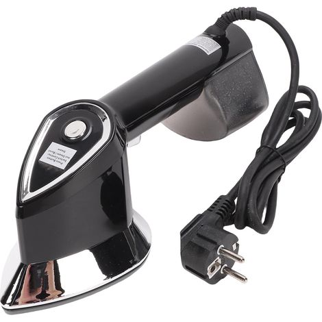 Tragbares Handdampfbügeleisen mit 1500 W Leistung, 250 ml Wassertank, ideal für Zuhause und unterwegs, Schwarz (1/5)