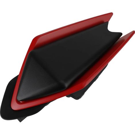 Coprisella in plastica ABS resistente, compatibile con modelli Aprilia, colore rosso. (1/2)