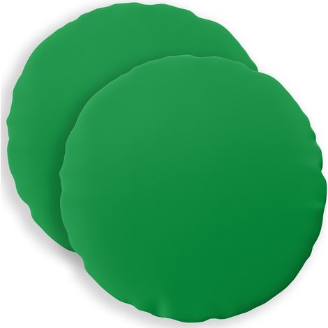 Cushion Cover 2 pcs HEERLEN Green Ø 50 cm Polyester vidaXL
