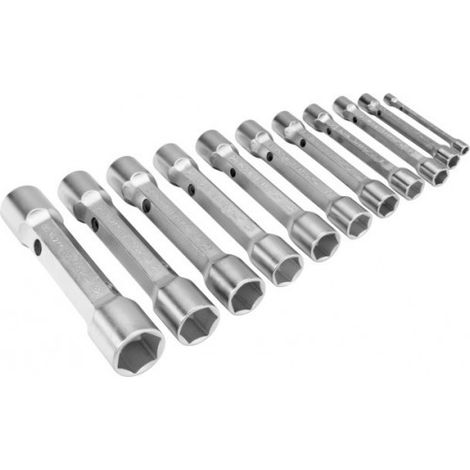 BAHCO - Jeu de clés à pipe droites doubles, dimensions métriques - 12 pcs/boîte