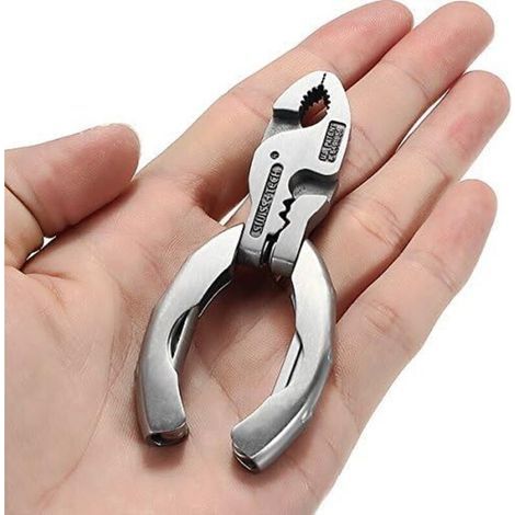 Mini 9-in-1 Multifunctional Multitool Keychain Screwdriver Pocket Tools (1/4)