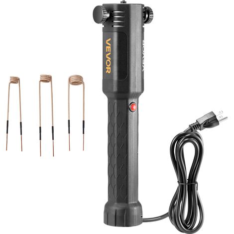 VEVOR Induktionsheizgerät zum Entfernen von Schrauben, 1100 W, magnetisches Induktionsheizgerät-Set, Heizgerät zum Entfernen von rostigen Schrauben, Autowerkstatt-Reparaturwerkzeuge mit 3 Spulen