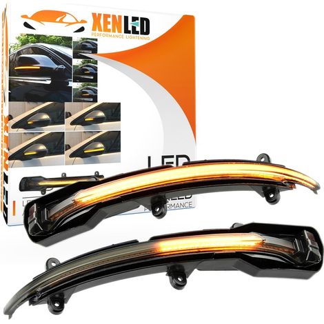 Répétiteurs LED Dynamique compatible avec Audi Q5 Facelift, Q7 Facelift après 2010 Rétro Défilant Homologué - Clignotant - Homo (1/5)