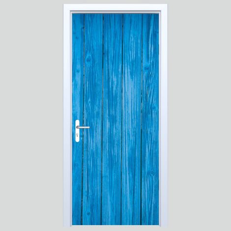 Adhesivo de tela para puertas, paneles azules 319PD