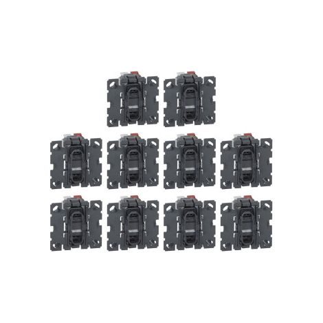 Legrand - Cu00e9liane - LOT de 10 Mu00e9canismes Bouton poussoir - Ru00e9f. : 067031x10 (1/3)