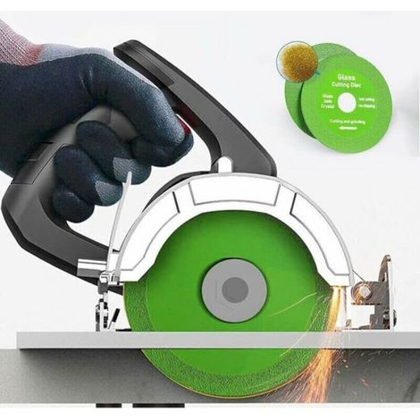 2 disques de coupe verre pour meuleuse d'angle, disques fins pour carrelage marbre et verre (1/4)