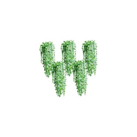 5 plantes artificielles suspendues, 90 cm de faux lierre avec des feuilles vertes de Scindapsus pour la décoration (1/5)