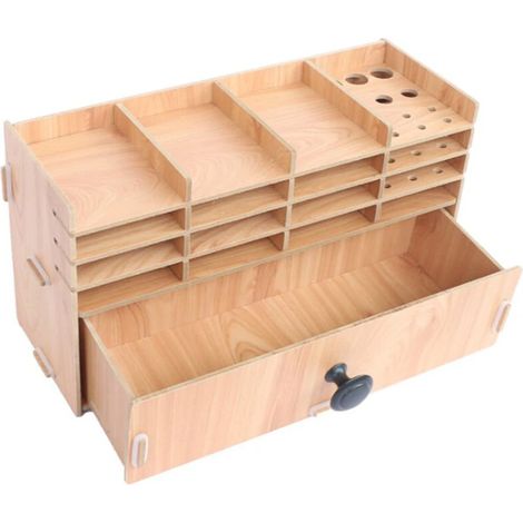 Boîte de rangement en bois pour outils de broderie diamant, plateau de rangement et accessoires, 1 pièce (1/5)