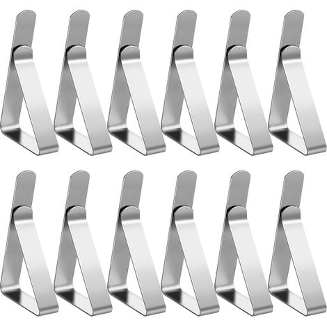 Dreieckige, windfeste Clips aus Edelstahl (12 Stück) (1/5)