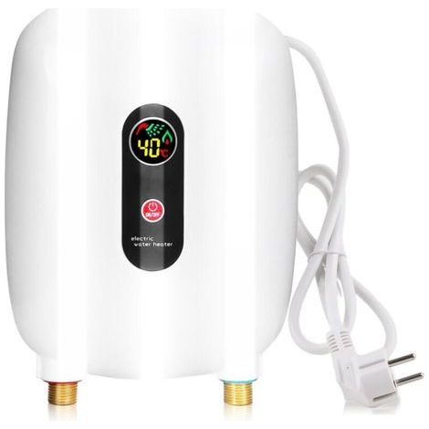 Chauffe-eau sans réservoir 220 volts 3500 watts. Un chauffe-eau électrique instantané avec écran LCD peut fournir de l'eau chaude au robinet. (1/5)