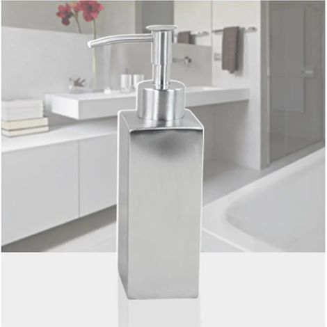 Distributeur de lotion liquide avec pompe savon en acier inoxydable (1/3)