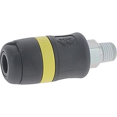 Raccord rapide air comprimé ER fileté mâle ISO B passage 6 mm fileté G 1/4
