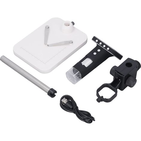 Microscope numérique grossissant 500x, microscope électronique WiFi 2MP avec 8 LED pour l'apprentissage des étudiants (1/5)