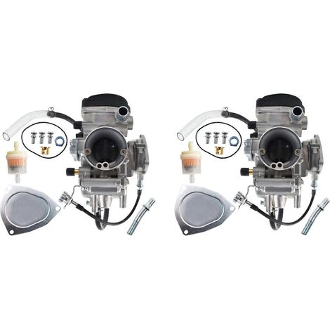 2 carburateurs de calibre 33 pour quad YAMAHA Grizzly 350 400 450 YFM400 Kodiak 400ATV PD33J Accessoires moto (1/5)