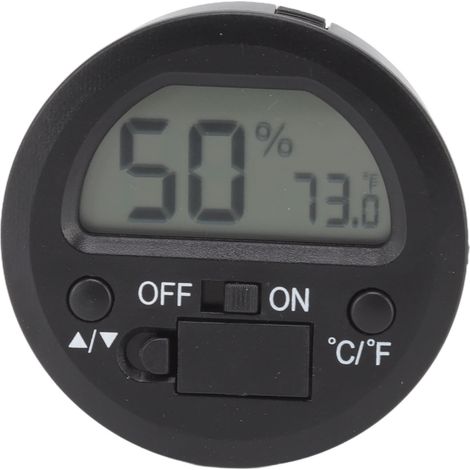 Tragbares digitales Thermometer-Hygrometer mit rundem, vertieftem elektronischem Display