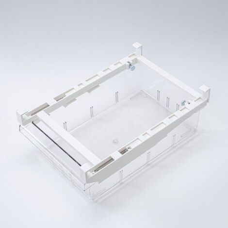 Bac De Rangement Pour Réfrigérateur, Organisateur De Tiroir Coulissant Pour Réfrigérateur, Boîte De Rangement À Support Transparent Pour Cloisons De Réfrigérateur De 1 Compartiment,de DEBUNS