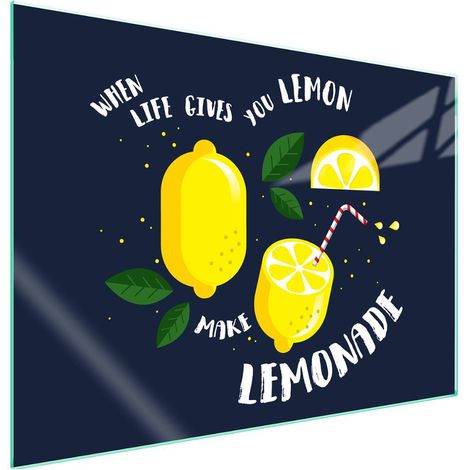 Plaque de protection en verre pour poêle 70x52 Fruits (1/5)