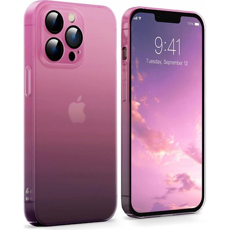 Matte rosa Hülle für iPhone 13 Pro 6,1" (1/5)