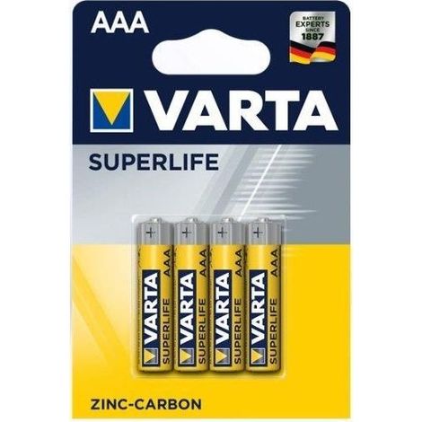 SUPERLIFE MINI STILO BLISTER 4PZ BATTERIE ZINCO VARTA ENERGY