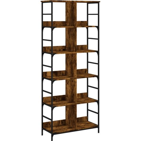 Maison Exclusive - Bücherregal Räuchereiche 78,5x33x188,5 cm Holz