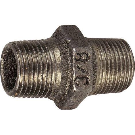 Raccord fonte noire droit à visser - M 3/4' - N° 280
