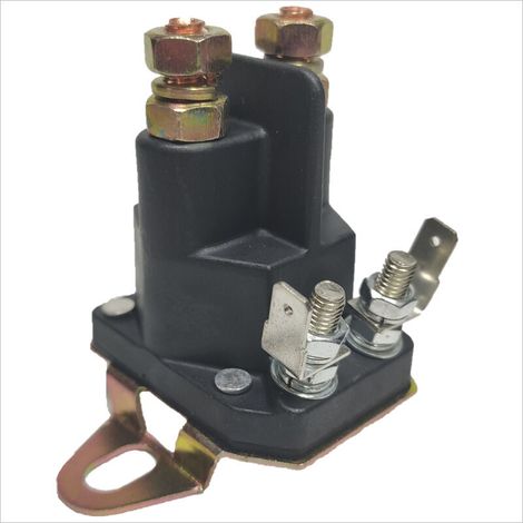 royaluxe - Relais Solénoïde Demarreur Compatible avec Briggs & Stratton Hus-qvarna Poulan AYP 145673 146154 12V Noir, (1/5)