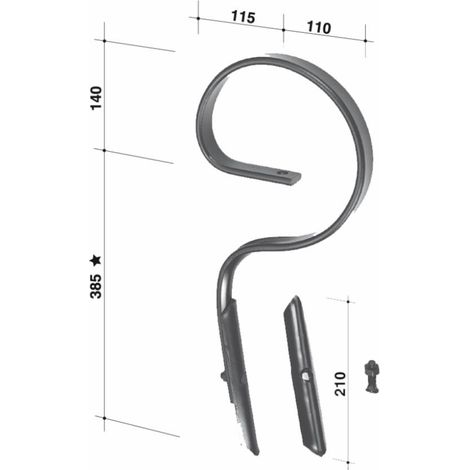 Molla flex Jackpot con vomere 32x12mm