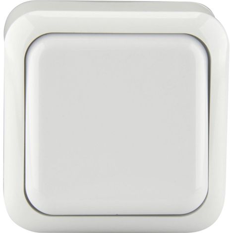 Unitec Taster Aufputz Standard weiß Schalter Taster (1/3)