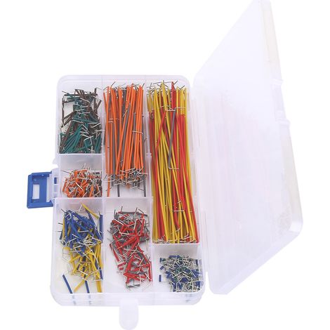560 fils de connexion colorés en forme de U pour plaques d'essai et accessoires d'extension de broches pour circuits imprimés (1/5)