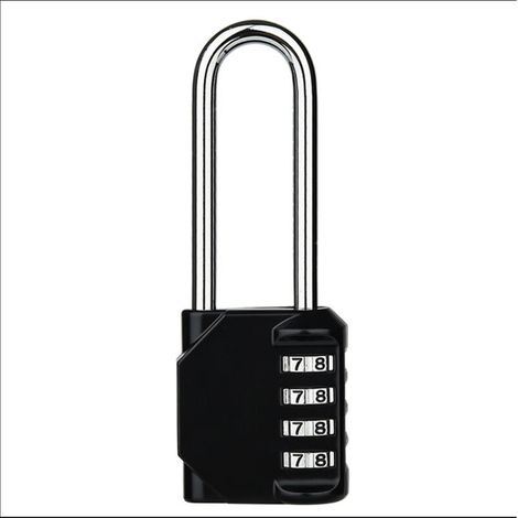 Cadenas à combinaison robuste - Cadenas résistant aux intempéries, verrou réinitialisable, anse de 2,5 pouces en alliage de zinc à 4 chiffres