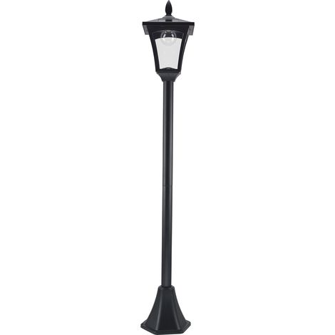 Lampe Solaire d'Extérieur LED 29 Lumens Noir 15x15x120 cm pour Jardin et Allée (1/5)