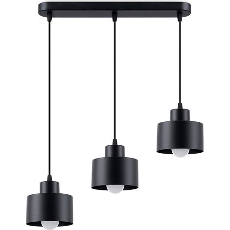 Lampe suspendue Savar 3 noire (1/5)