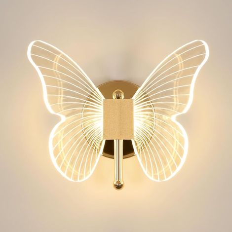 AMXCNOY 10W LED-Wandleuchte – 1300 lm – Einstellbare Farbtemperatur (3000K bis 6500K) – Modernes Schmetterlingsdesign – Acryl und Eisen – Einfache Montage (1/5)