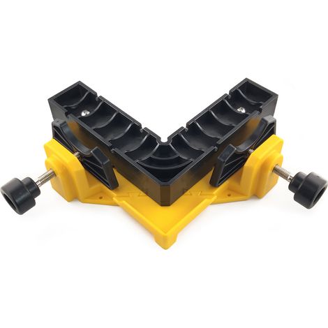 Serre-joints d'angle jaunes pour le travail du bois Les serre-joints à angle droit sont des serre-joints de menuiserie utilisés pour fixer des planches  ce sont des serre-joints à angle droit utilisés (1/5)