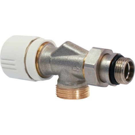 Robinet thermostatisable corps équerre inversée Mâle 3/4 EK et Mâle 1/2" (15/21) - (1/2)
