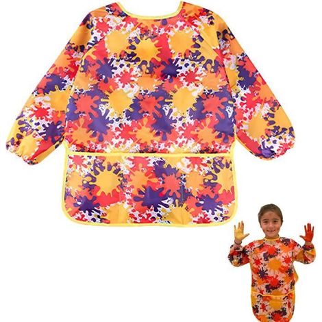 Tablier de Peinture - Noname - Imperméable - Manches Longues - Enfants 2 à 8 Ans - Mixte (1/4)