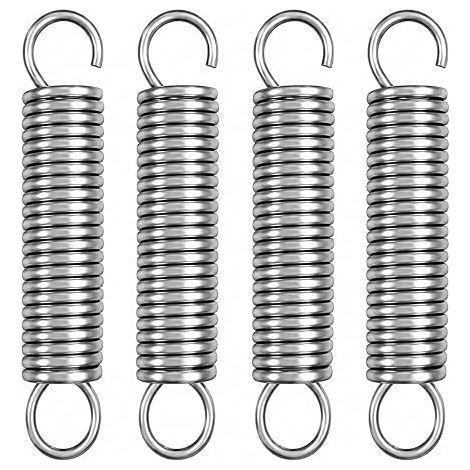 Tension Spring with Hooks, Stainless Steel Tension Spring, Extension Spring 15 mm, 2.2 mm Wire for DIY, Fixing, Mechanics and Home Use (1/5)