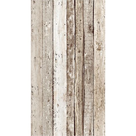Livingwalls 94219-2 Pannello autoadesivo "Vintage shelves", 35 x 250 cm, colore: Marrone/Beige